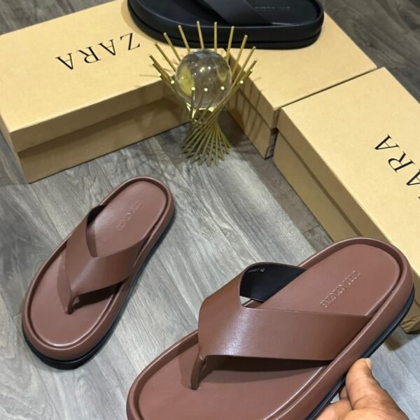 ZARA - Men's Flip-Flops - Brown