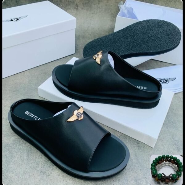 Bentley Gold Emblem Comfort Slides