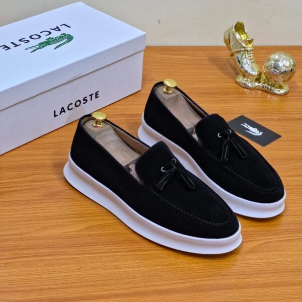 Black B23 Monogram Suede Boat Shoes