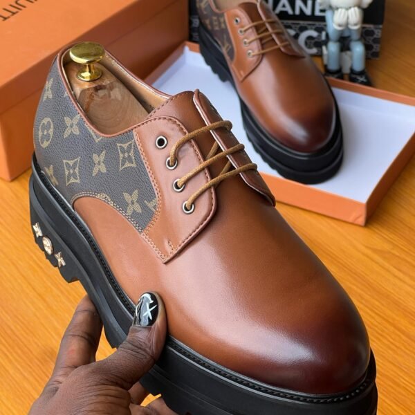 Brown LV Men's sole Shoe