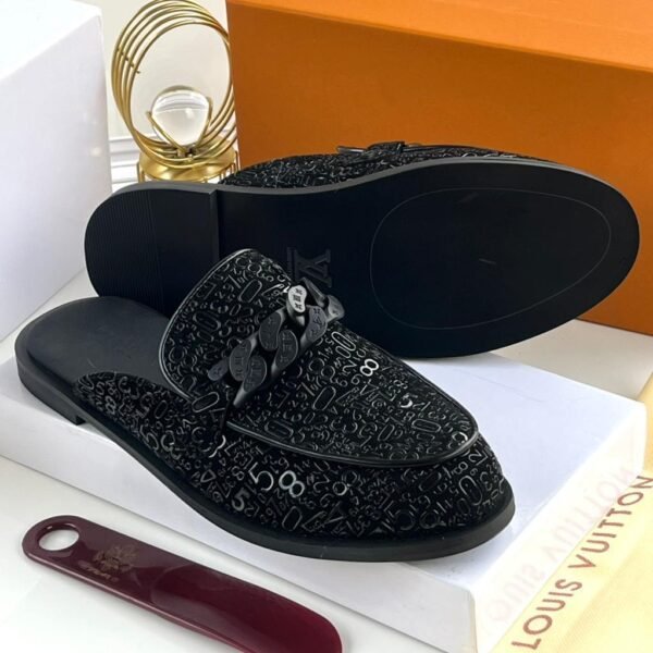 Louis Luxe Monogram Mule