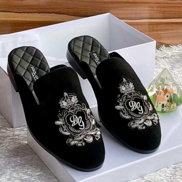 Dolce and Gabbana Embossed Mule