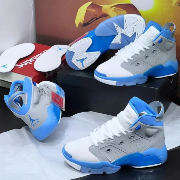 Air Jordan Inspired Blue Ice High-Top Sneakers